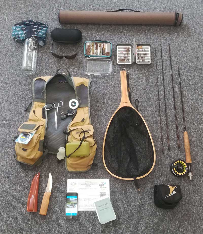 fliegenfischerausrüstung